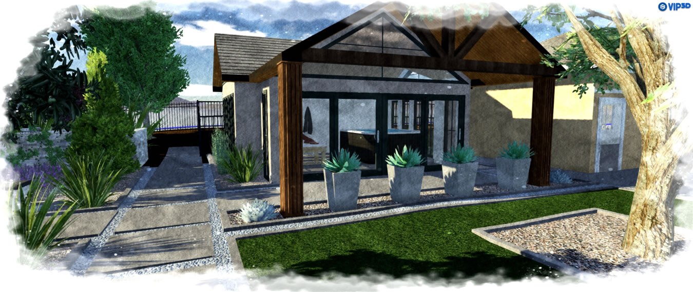 Sacramento Pool Builder 3D Renderings