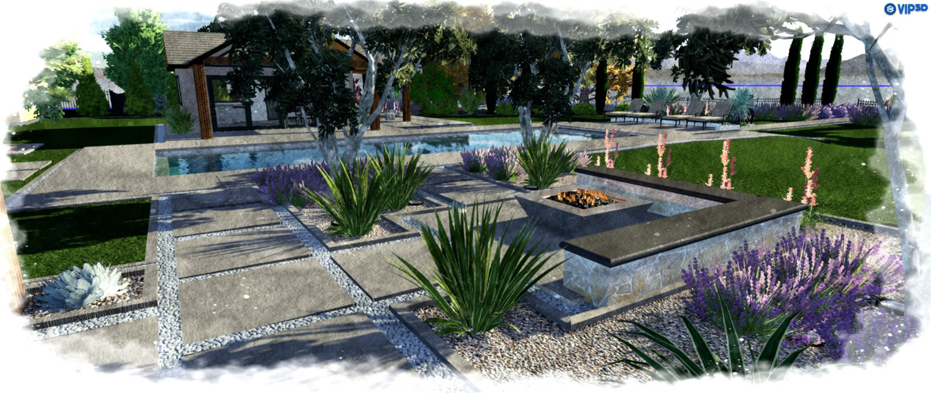 Sacramento Pool Builder 3D Renderings