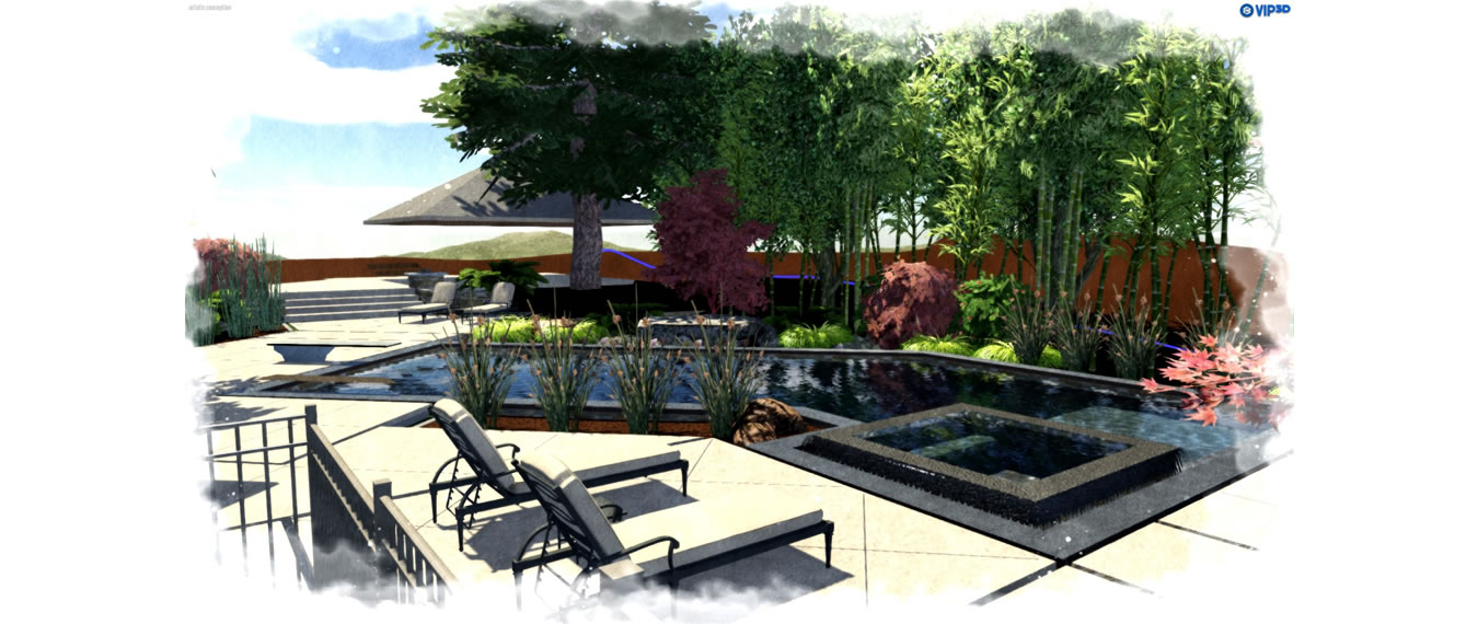 Sacramento Pool Builder 3D Renderings