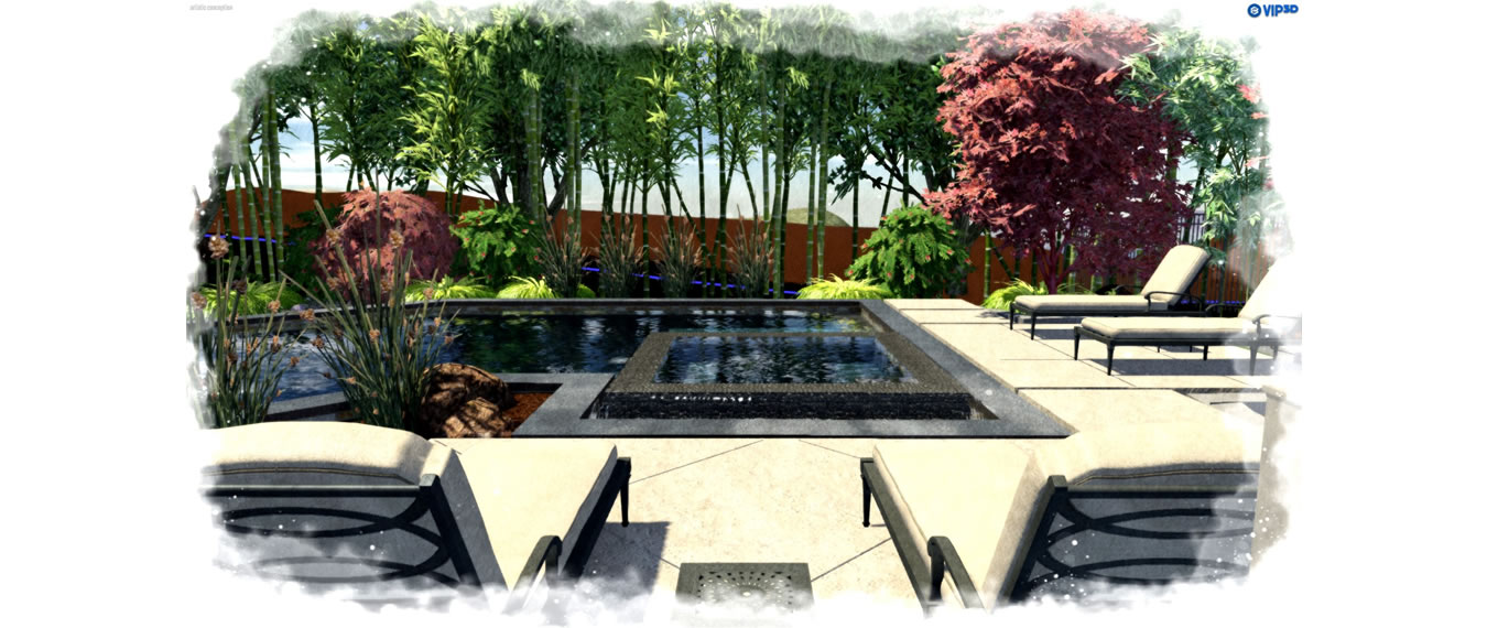 Sacramento Pool Builder 3D Renderings