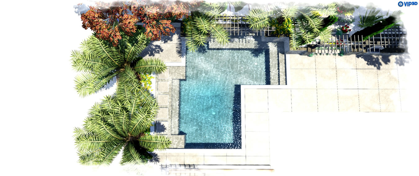 Sacramento Pool Builder 3D Renderings