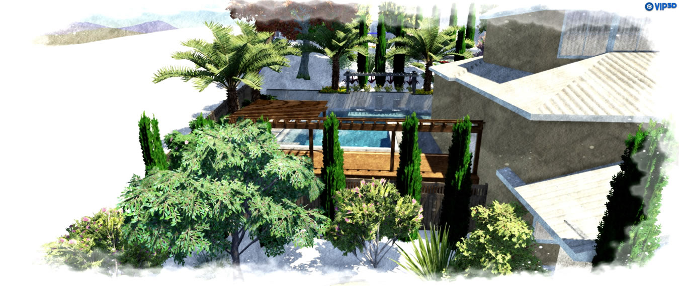 Sacramento Pool Builder 3D Renderings