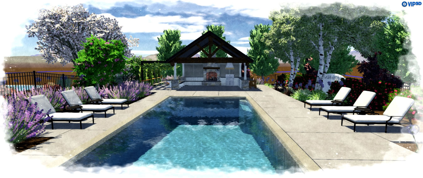 Sacramento Pool Builder 3D Renderings