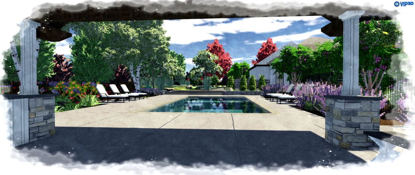 Sacramento Pool Builder 3D Renderings