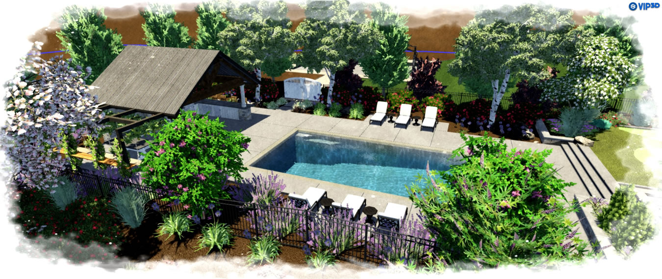 Sacramento Pool Builder 3D Renderings