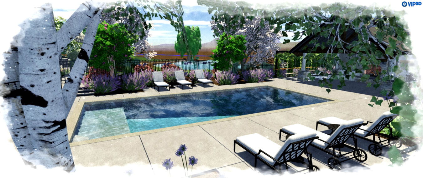 Sacramento Pool Builder 3D Renderings