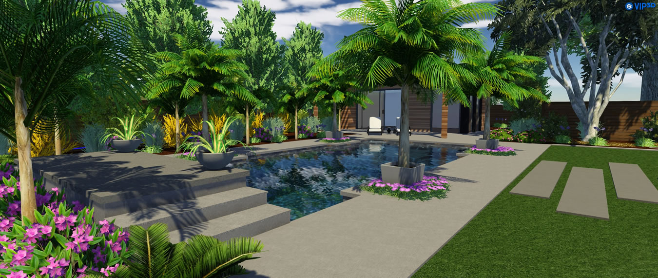 Sacramento Pool Builder 3D Renderings