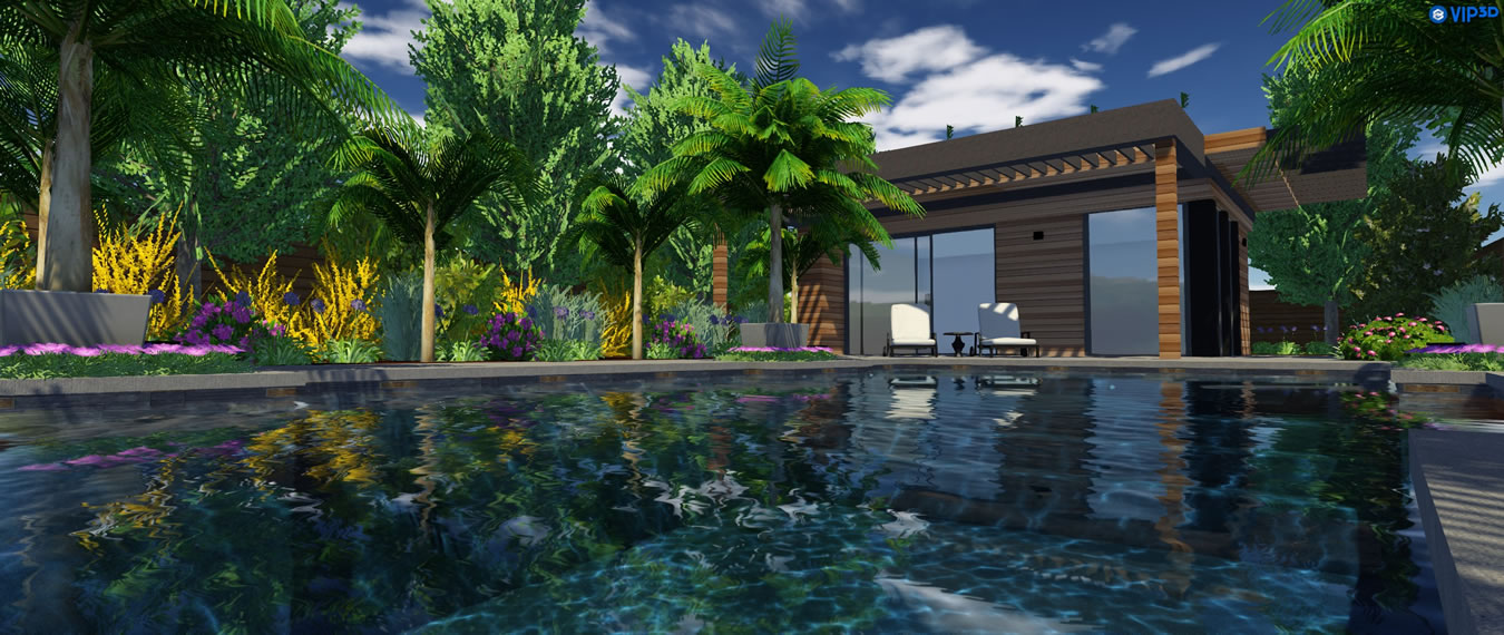 Sacramento Pool Builder 3D Renderings