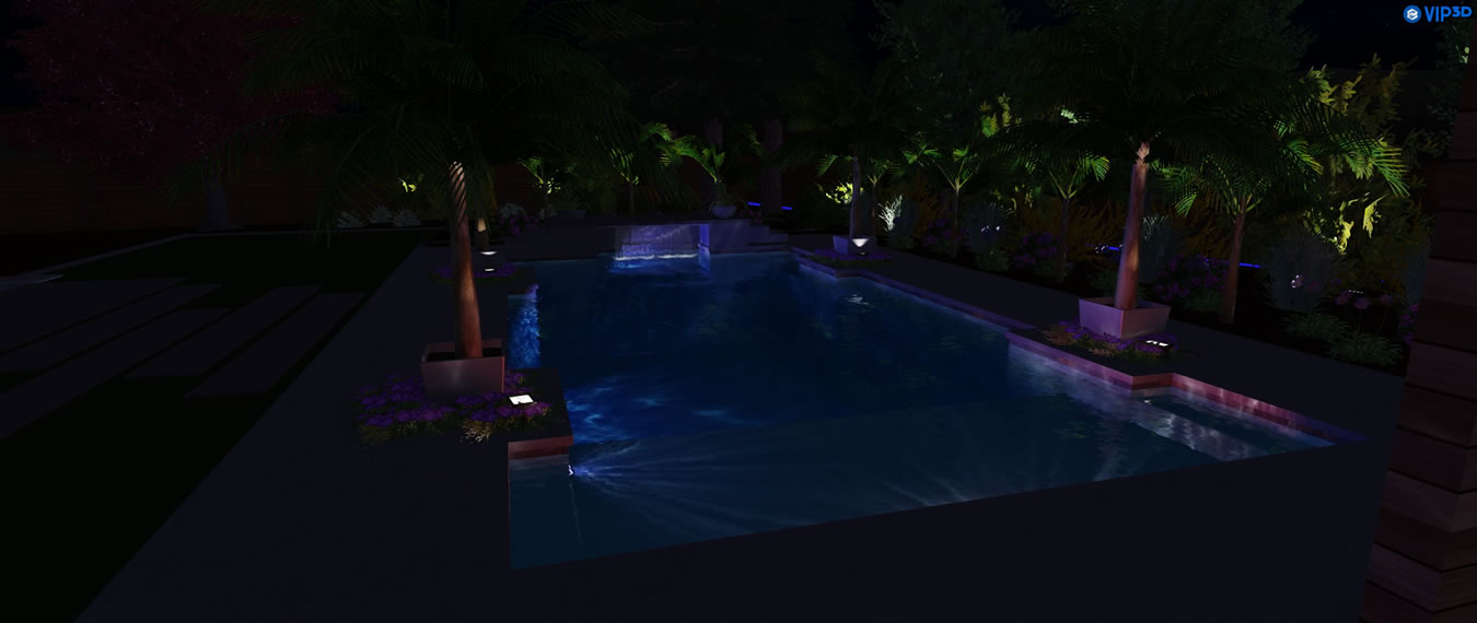 Sacramento Pool Builder 3D Renderings