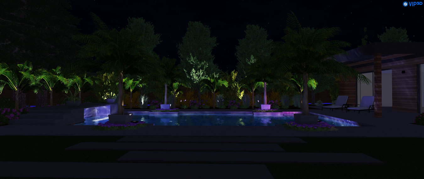 Sacramento Pool Builder 3D Renderings